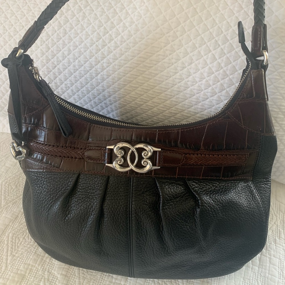 Brighton Black & Brown Leather Purse
